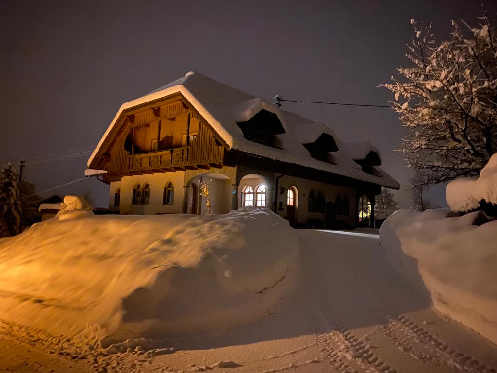 Die Unterkunft im Winter