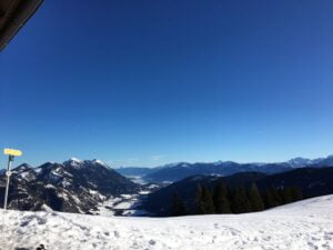 Blick auf Weißbriach von der Napalalm aus